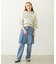 PLEATED DENIM SKIRT