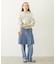 PLEATED DENIM SKIRT