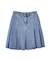 PLEATED DENIM SKIRT