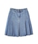 PLEATED DENIM SKIRT