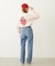 MILKFED. EMBROIDERED DENIM PANTS