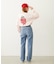 MILKFED. EMBROIDERED DENIM PANTS