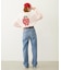 MILKFED. EMBROIDERED DENIM PANTS