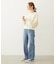 MILKFED. EMBROIDERED DENIM PANTS