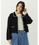 OPEN COLLAR CONTRAST TRIM KNIT CARDIGAN