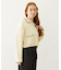 OPEN COLLAR CONTRAST TRIM KNIT CARDIGAN