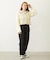 OPEN COLLAR CONTRAST TRIM KNIT CARDIGAN