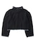 OPEN COLLAR CONTRAST TRIM KNIT CARDIGAN