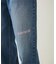 DOODLE EMBROIDERED DENIM PANTS