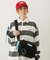 SHOULDER WIDE BAG MESH POCKET LtGREEN
