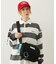 SHOULDER WIDE BAG MESH POCKET LtGREEN