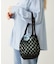 KNITTED GINGHAM BAG