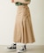 CHINO TUCK LONG SKIRT