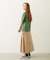 CHINO TUCK LONG SKIRT