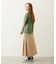CHINO TUCK LONG SKIRT