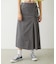 CHINO TUCK LONG SKIRT