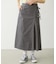 CHINO TUCK LONG SKIRT