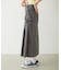 CHINO TUCK LONG SKIRT