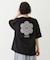 CUT OUT LOGO GINGHAM FLOWER WIDE S/S TEE
