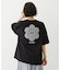 CUT OUT LOGO GINGHAM FLOWER WIDE S/S TEE