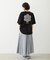 CUT OUT LOGO GINGHAM FLOWER WIDE S/S TEE