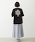 CUT OUT LOGO GINGHAM FLOWER WIDE S/S TEE