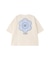 CUT OUT LOGO GINGHAM FLOWER WIDE S/S TEE