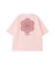 CUT OUT LOGO GINGHAM FLOWER WIDE S/S TEE