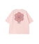 CUT OUT LOGO GINGHAM FLOWER WIDE S/S TEE