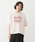 CUT OUT LOGO GINGHAM WIDE S/S TEE