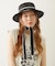 TRIMMED RIBBON BOATER HAT