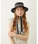 TRIMMED RIBBON BOATER HAT