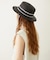TRIMMED RIBBON BOATER HAT