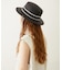 TRIMMED RIBBON BOATER HAT