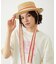 TRIMMED RIBBON BOATER HAT