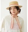 TRIMMED RIBBON BOATER HAT