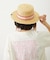 TRIMMED RIBBON BOATER HAT