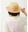 TRIMMED RIBBON BOATER HAT