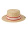 TRIMMED RIBBON BOATER HAT