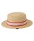 TRIMMED RIBBON BOATER HAT