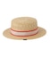 TRIMMED RIBBON BOATER HAT