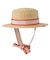 TRIMMED RIBBON BOATER HAT