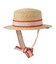 TRIMMED RIBBON BOATER HAT