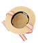 TRIMMED RIBBON BOATER HAT