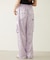 FLORAL PATTERN SATIN CARGO PANTS