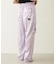 FLORAL PATTERN SATIN CARGO PANTS