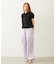 FLORAL PATTERN SATIN CARGO PANTS
