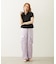 FLORAL PATTERN SATIN CARGO PANTS