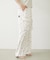 FLORAL PATTERN SATIN CARGO PANTS