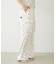 FLORAL PATTERN SATIN CARGO PANTS